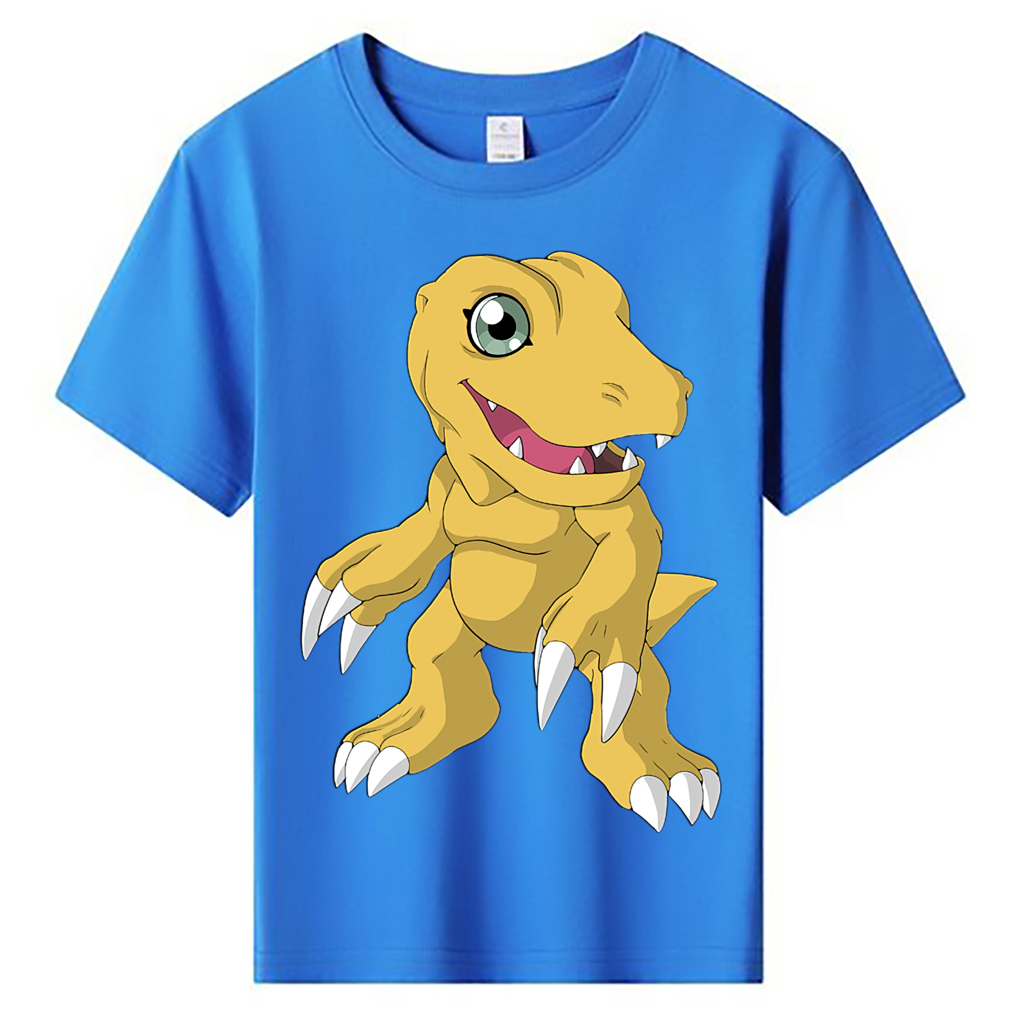 （画像用） Digimon デジタルモンスター/デジモン 綿100％キッズTシャツ（フロントプリント）